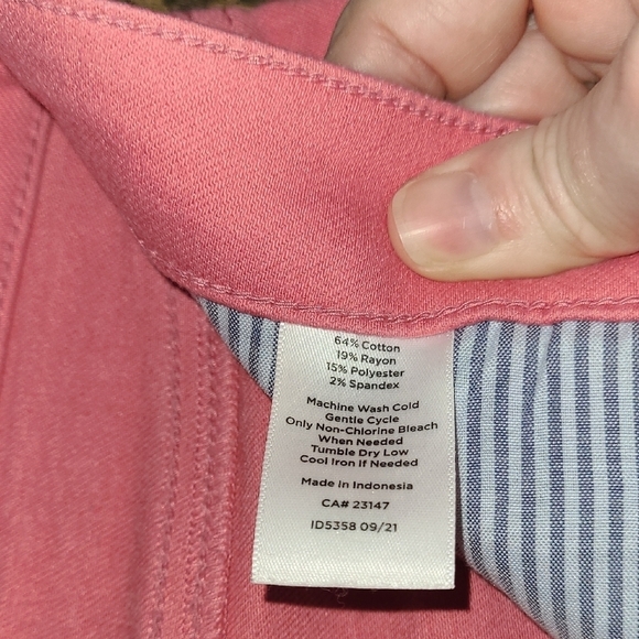 Talbots Pink Jeggings - Picture 3 of 4